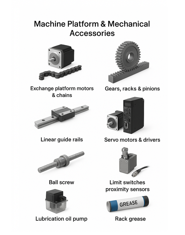 Laser Cutting Machine -Machine Platform & Mechanical Accessories
